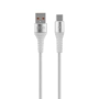 Kabel USB TYP C 1.2m biały VIDVIE CB4009 2.4A